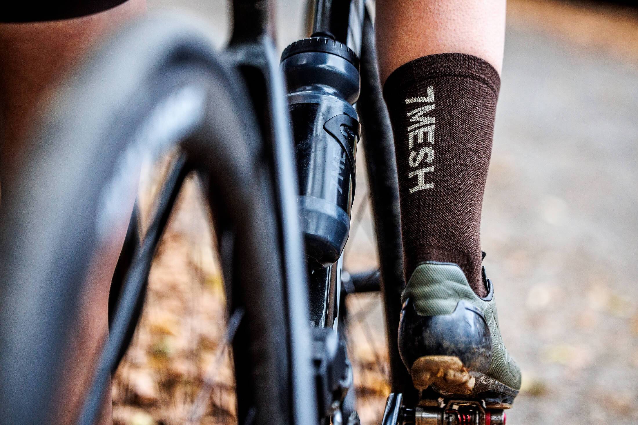 Cykelstrumpor – Ashlu Merino Sock, Dark Choccolate