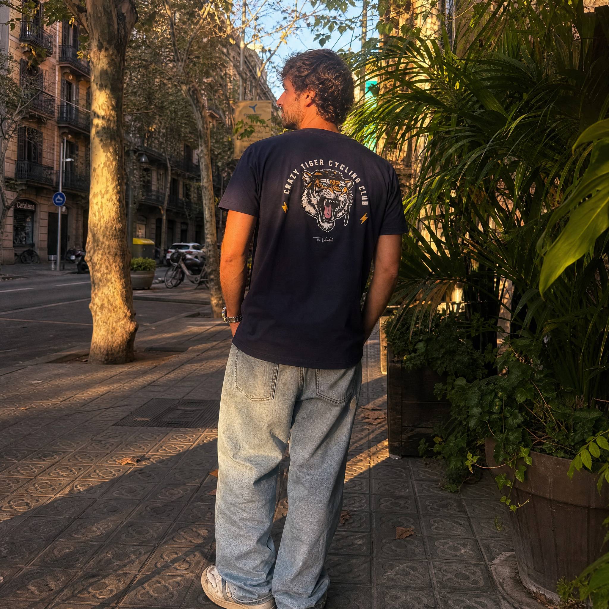 Crazy Tiger – T-shirt – Navy