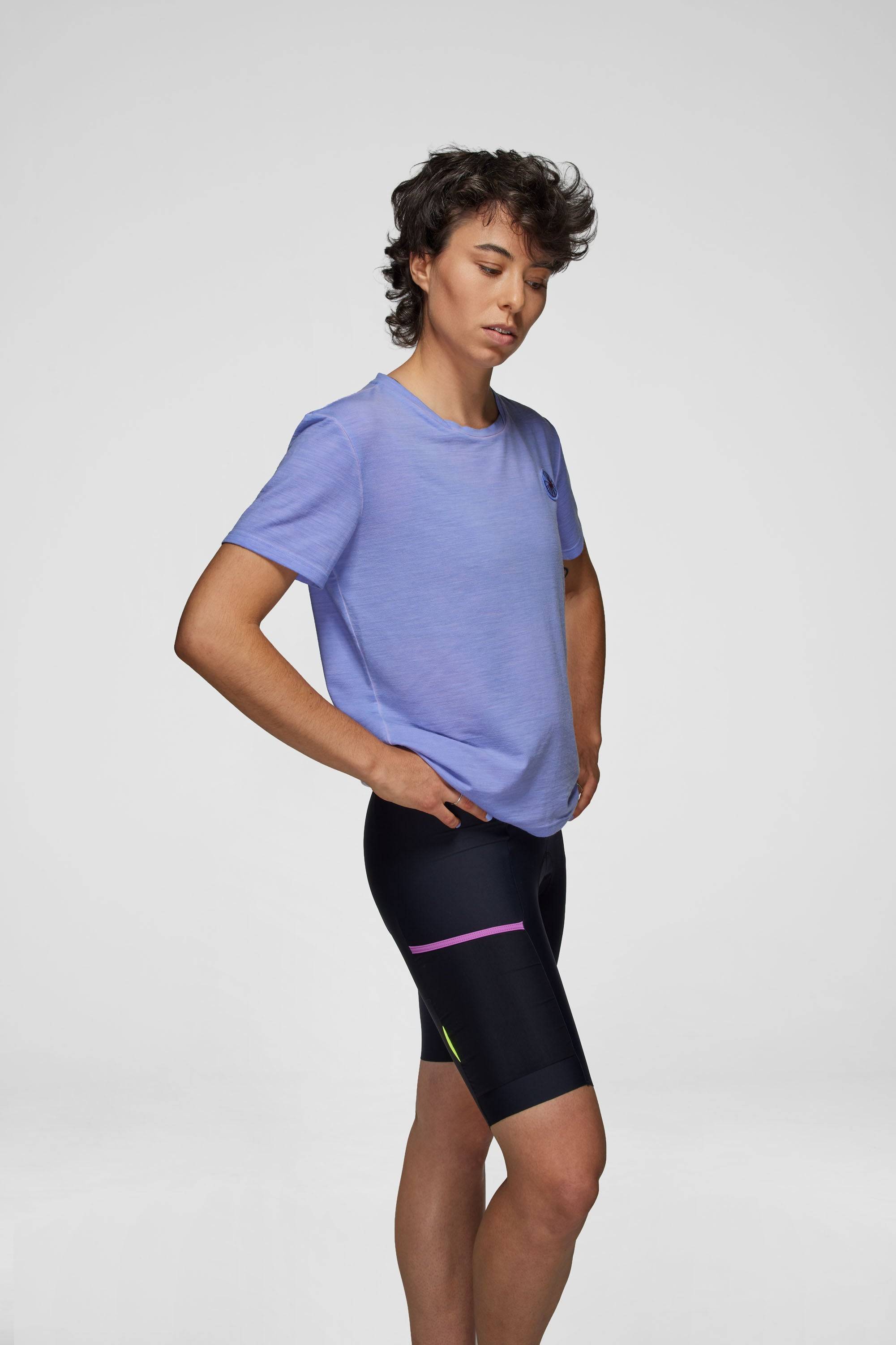 Escape Merino Short Sleeve - Fiordaliso