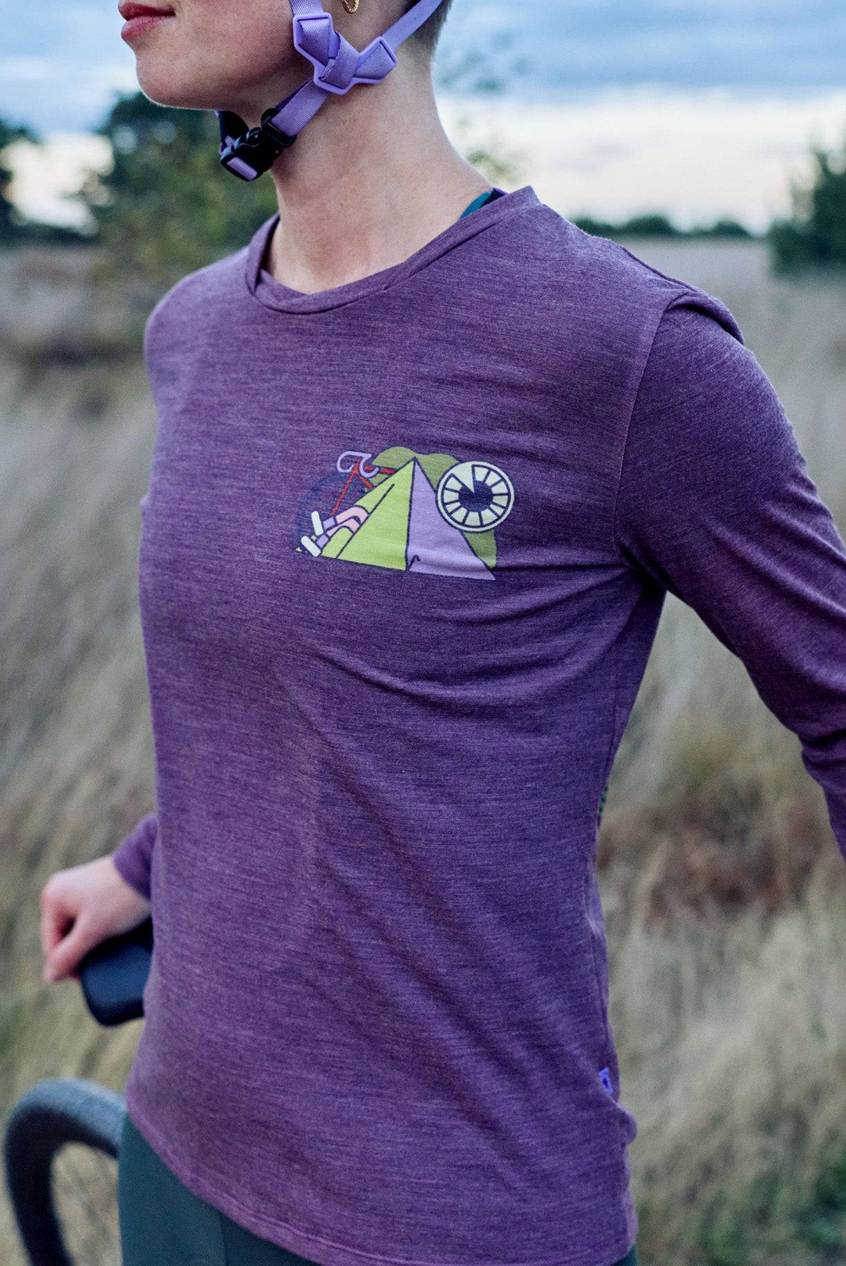 Escape Merino Long Sleeve - Plum