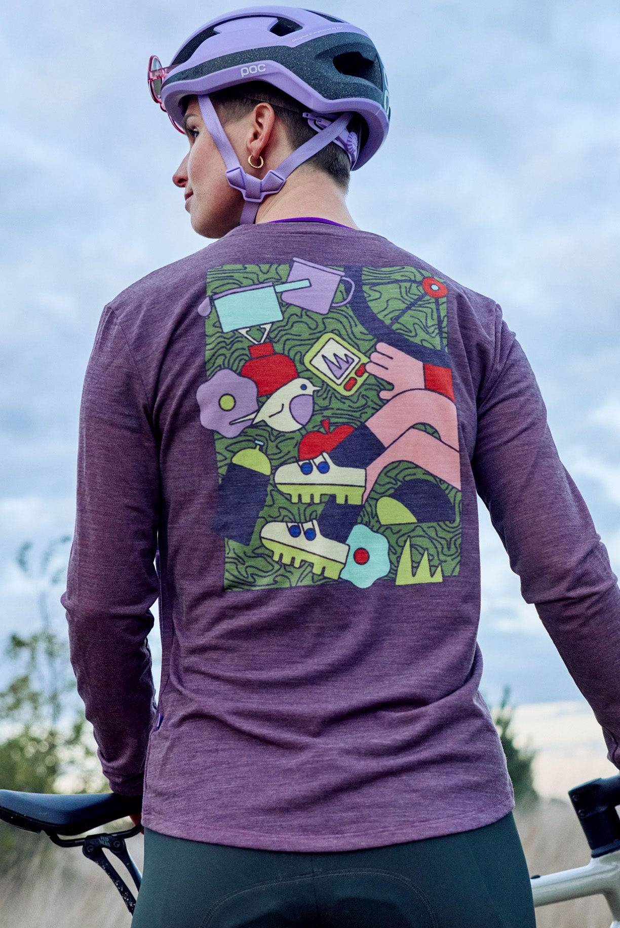 Escape Merino Long Sleeve - Plum