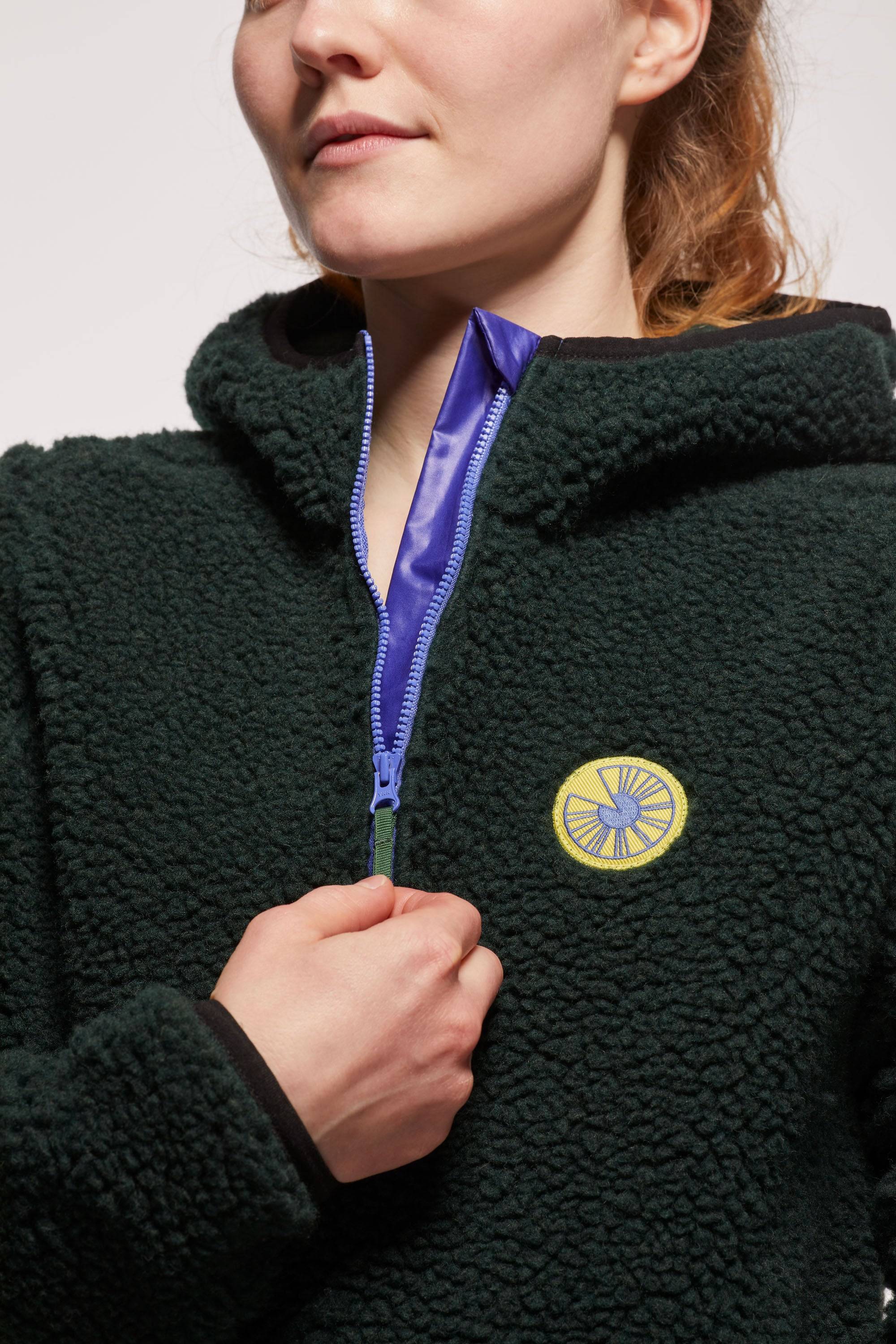 Half-zip design