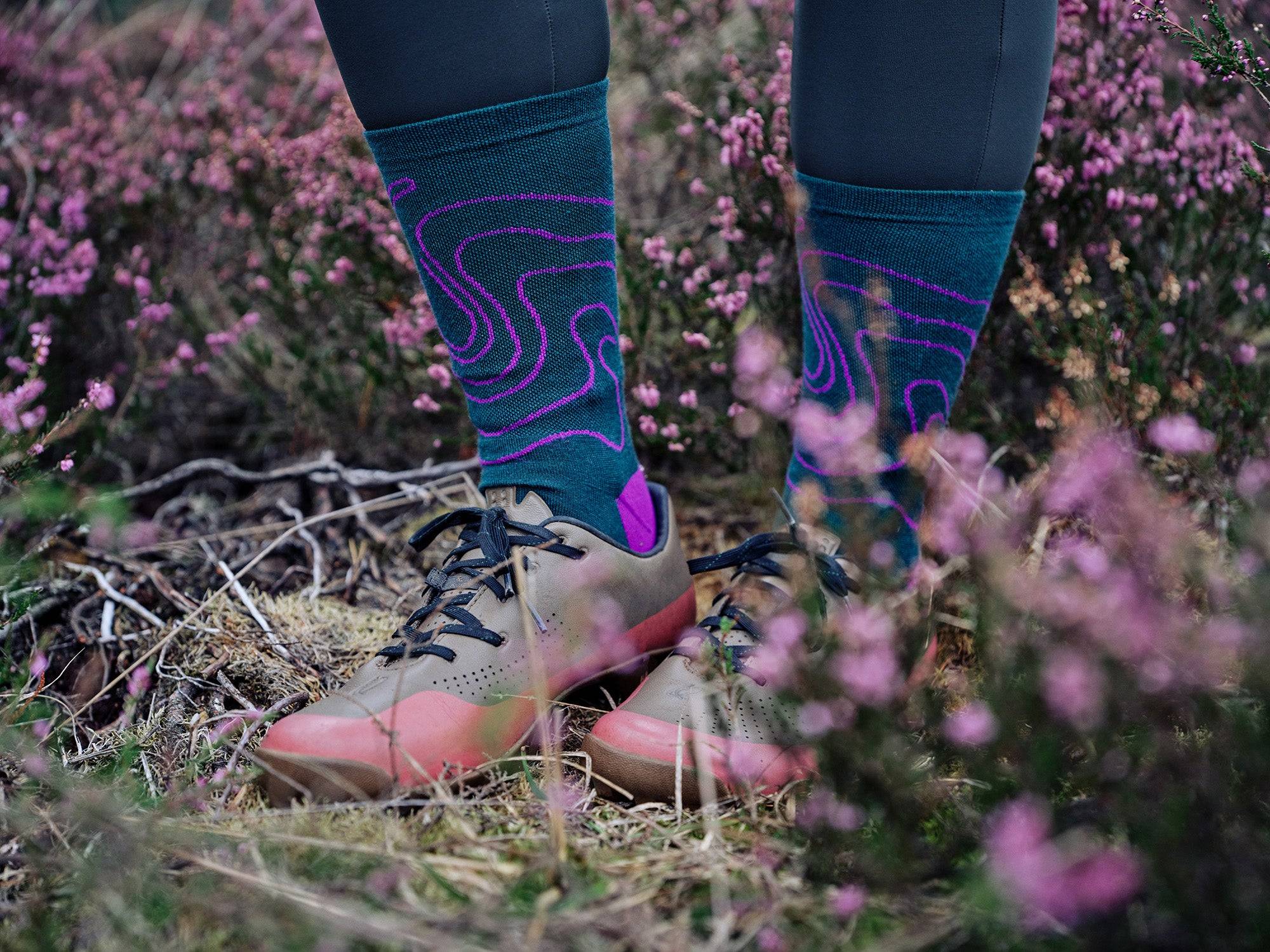 Merino Socks - Rhodo
