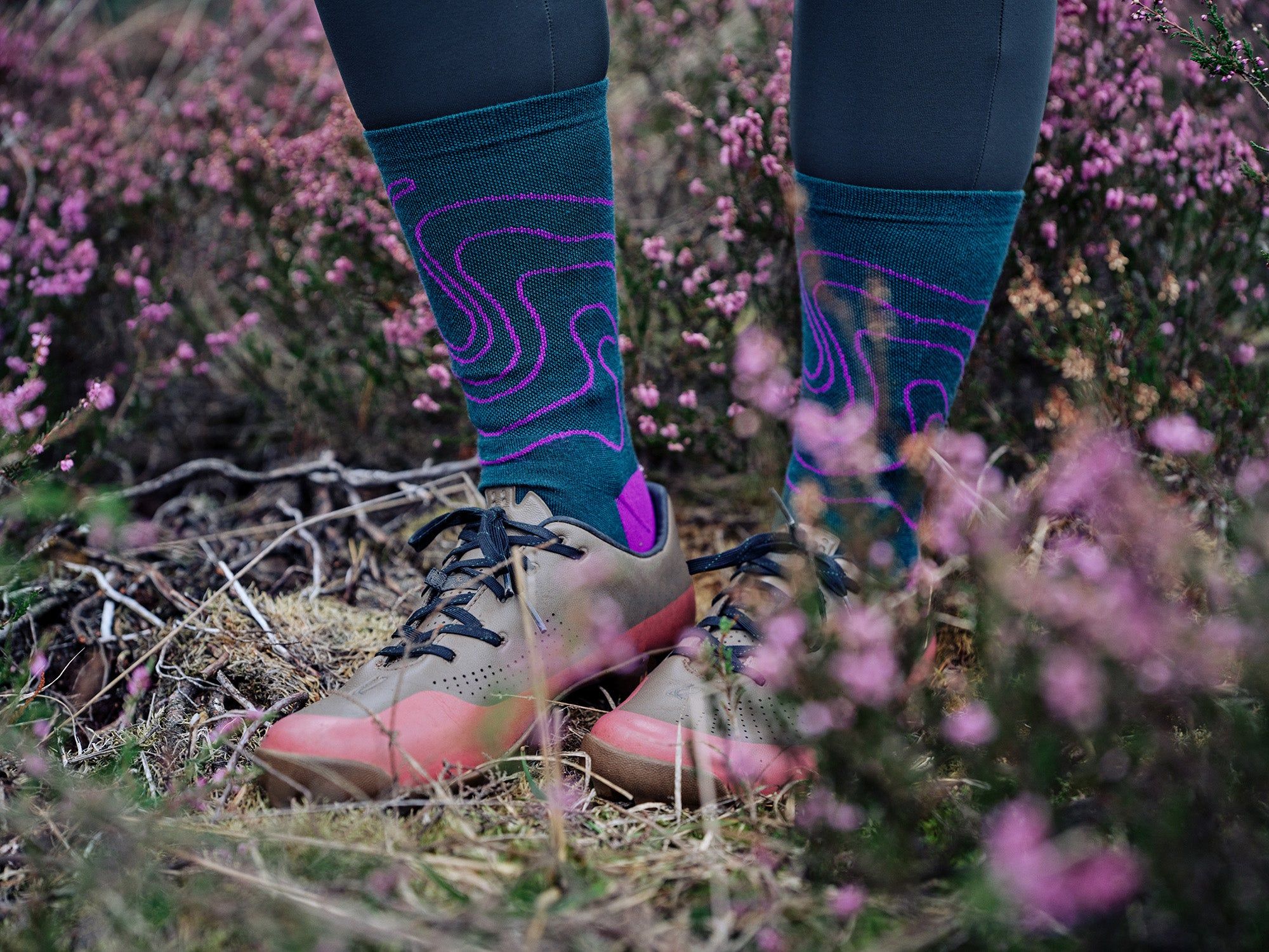 Merino Socks - Rhodo