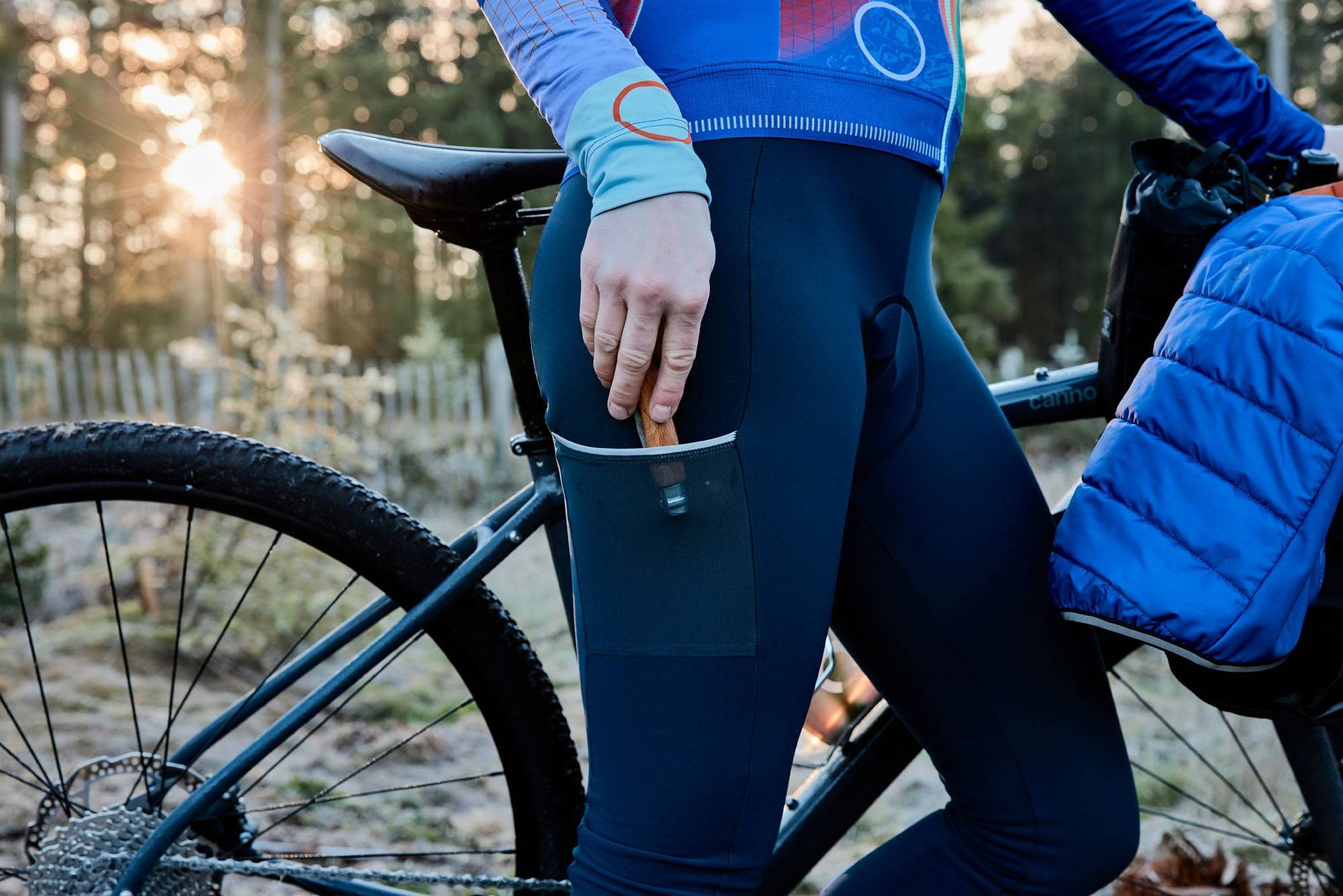 Escape Bib Tights - Dark Indigo