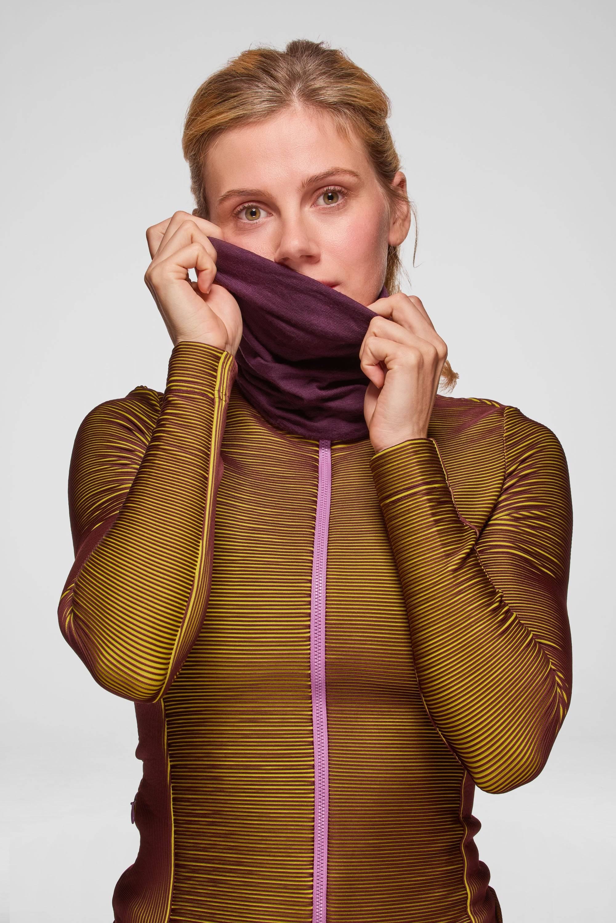 Merino Neck warmer -Pansy Purple