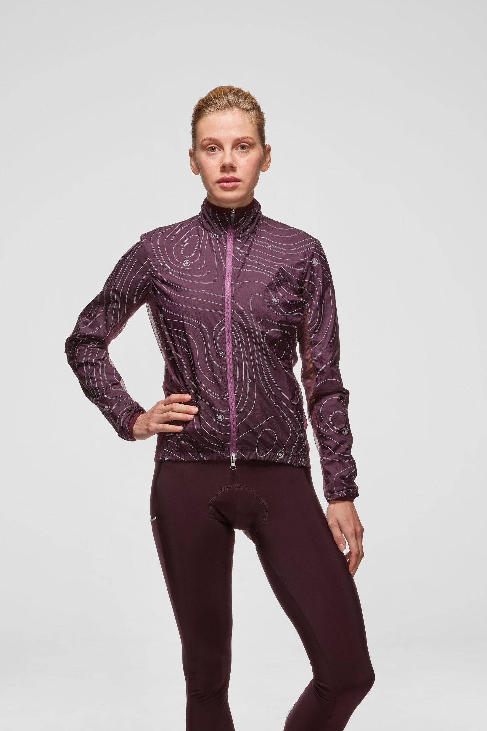 Model is wearing a size S jacket