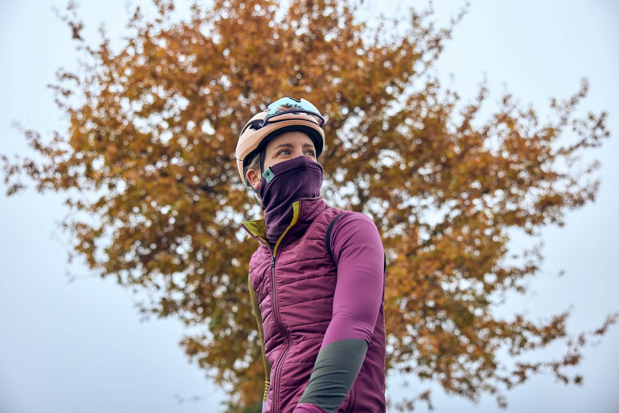 Merino Neck warmer -Pansy Purple