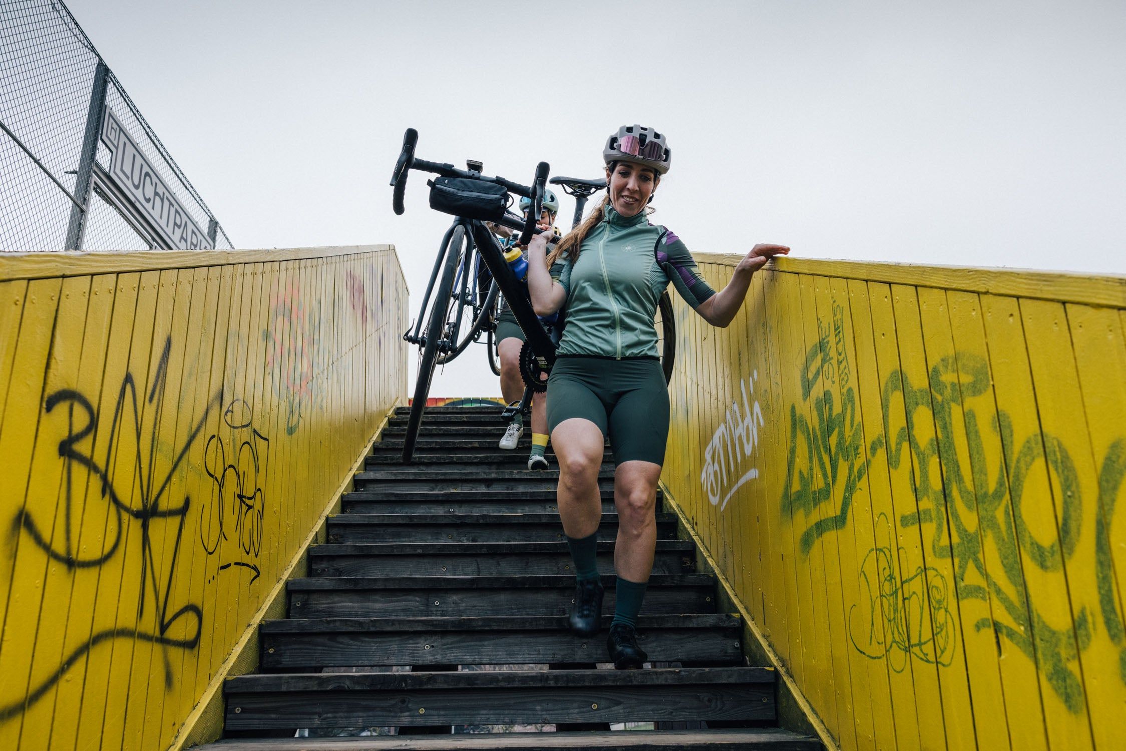 Cycling Gilet - Just in Case Olive-Plum
