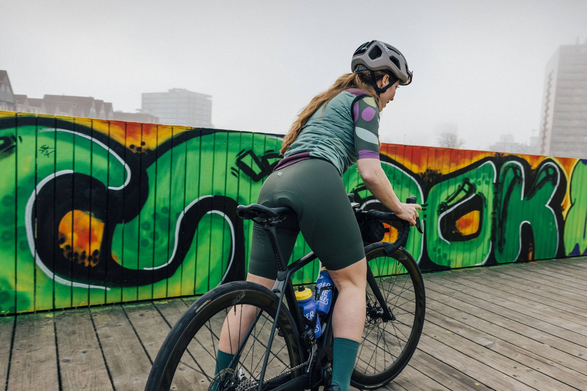 Cycling Gilet - Just in Case  Olive-Plum