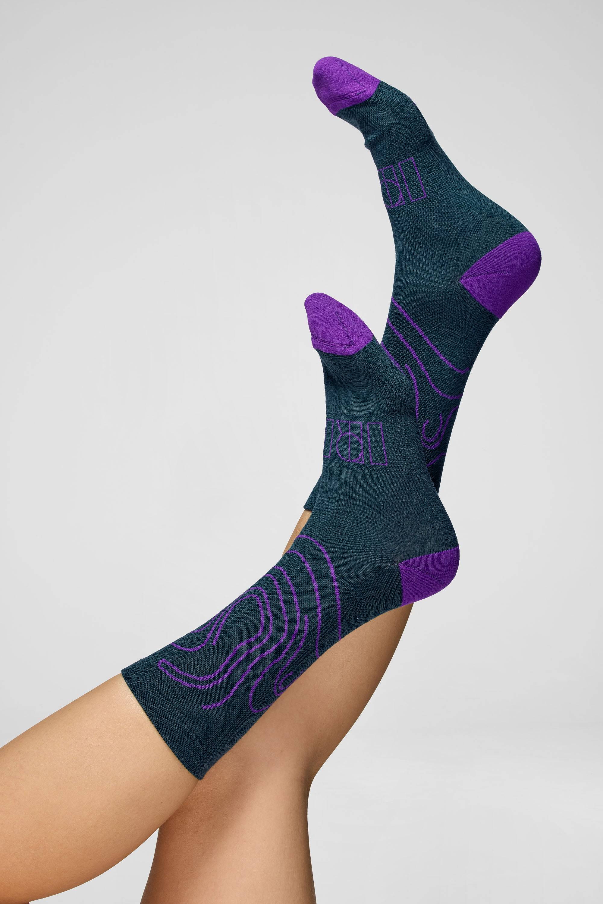 Merino Socks - Rhodo