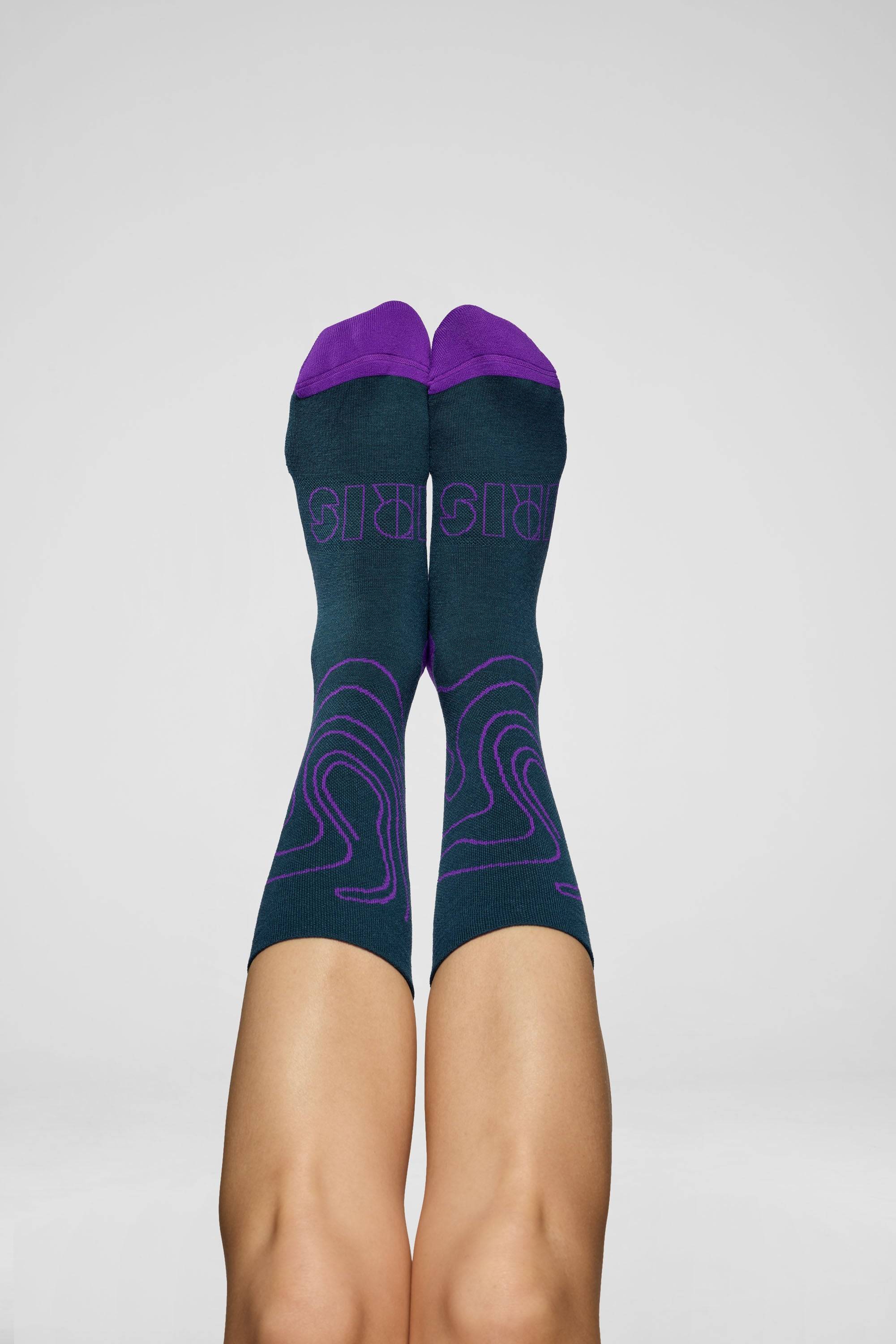 Merino Socks - Rhodo