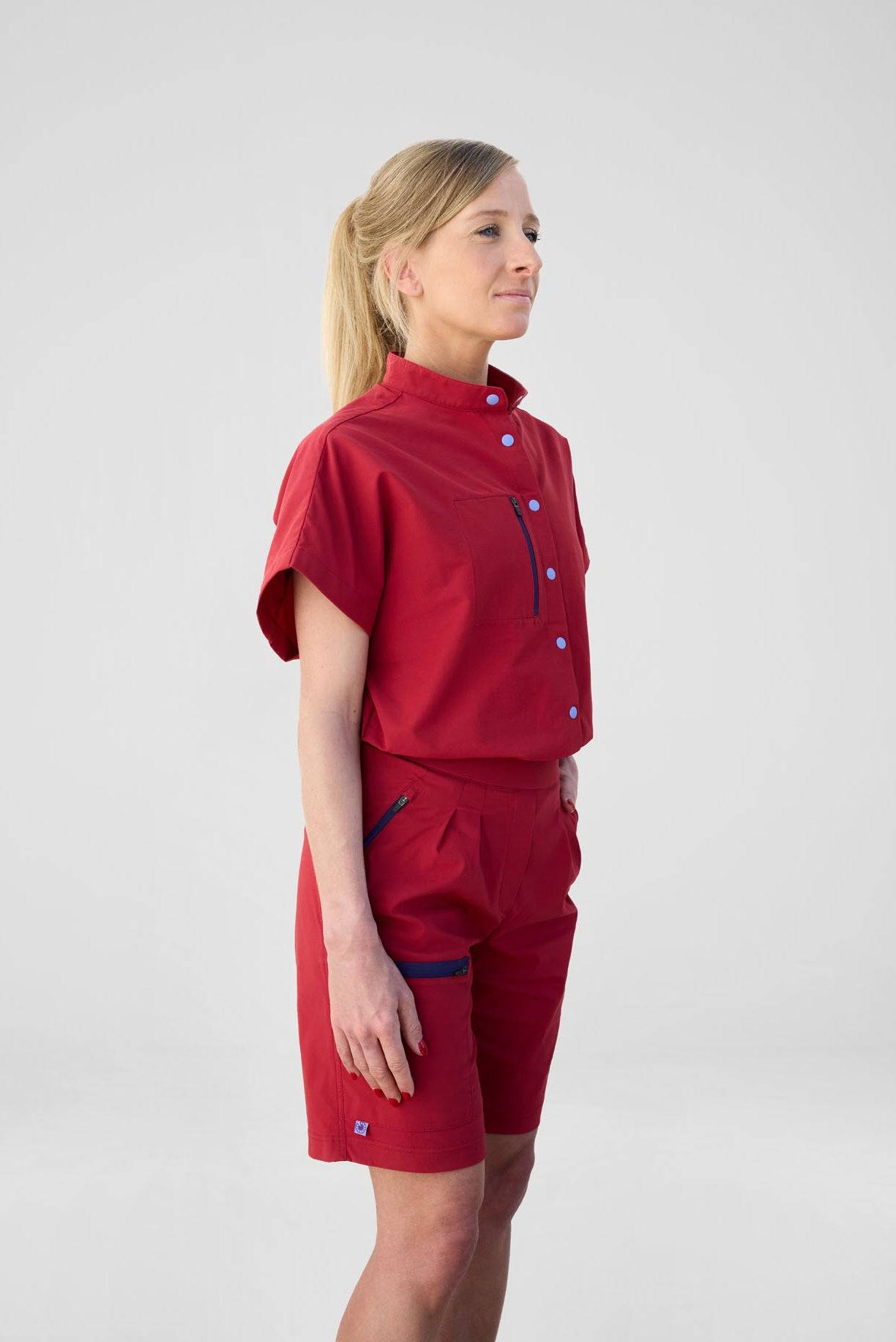 Escape Weekender Blouse - Carmine