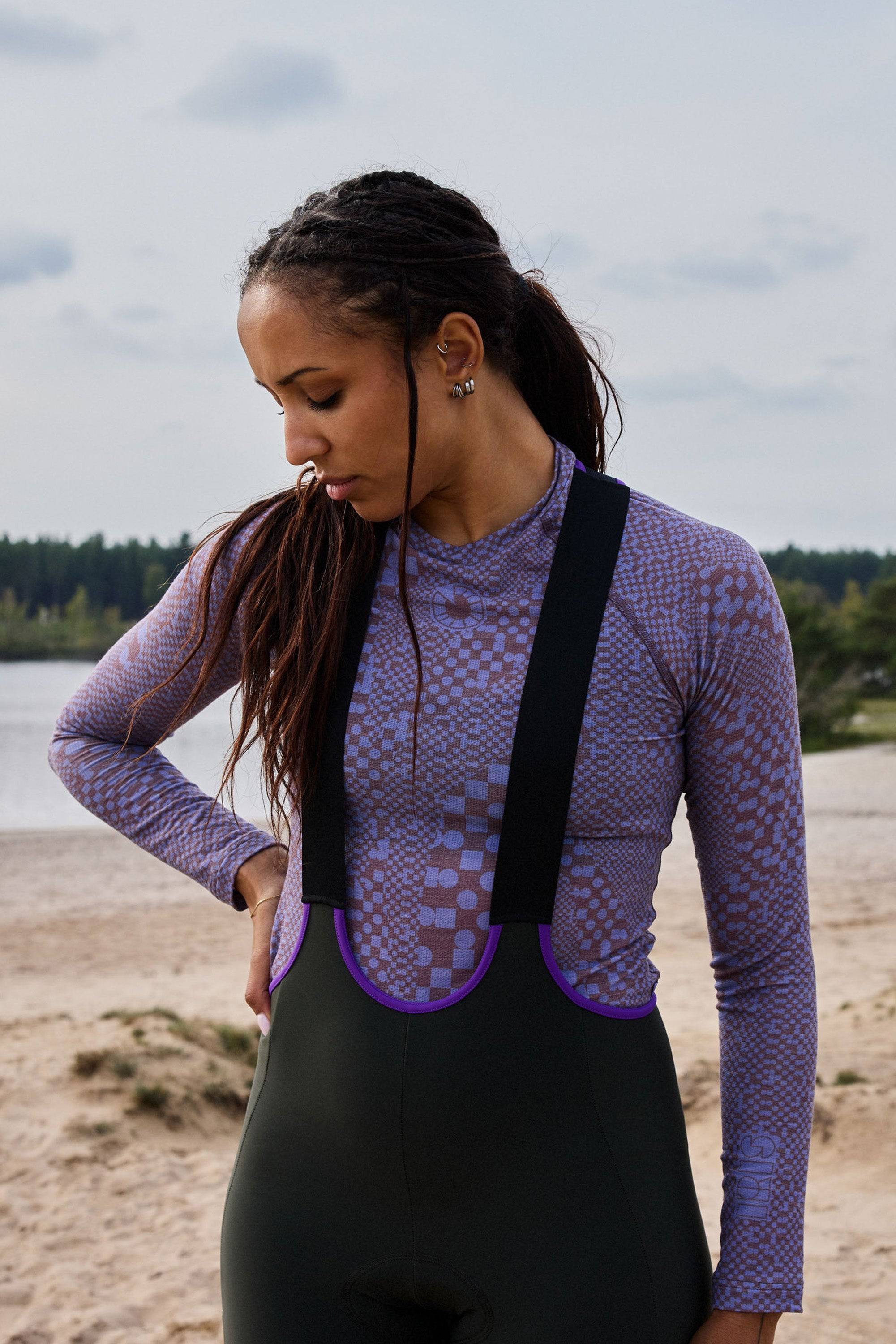 Long Sleeve Merino Baselayer - Lavender Lane