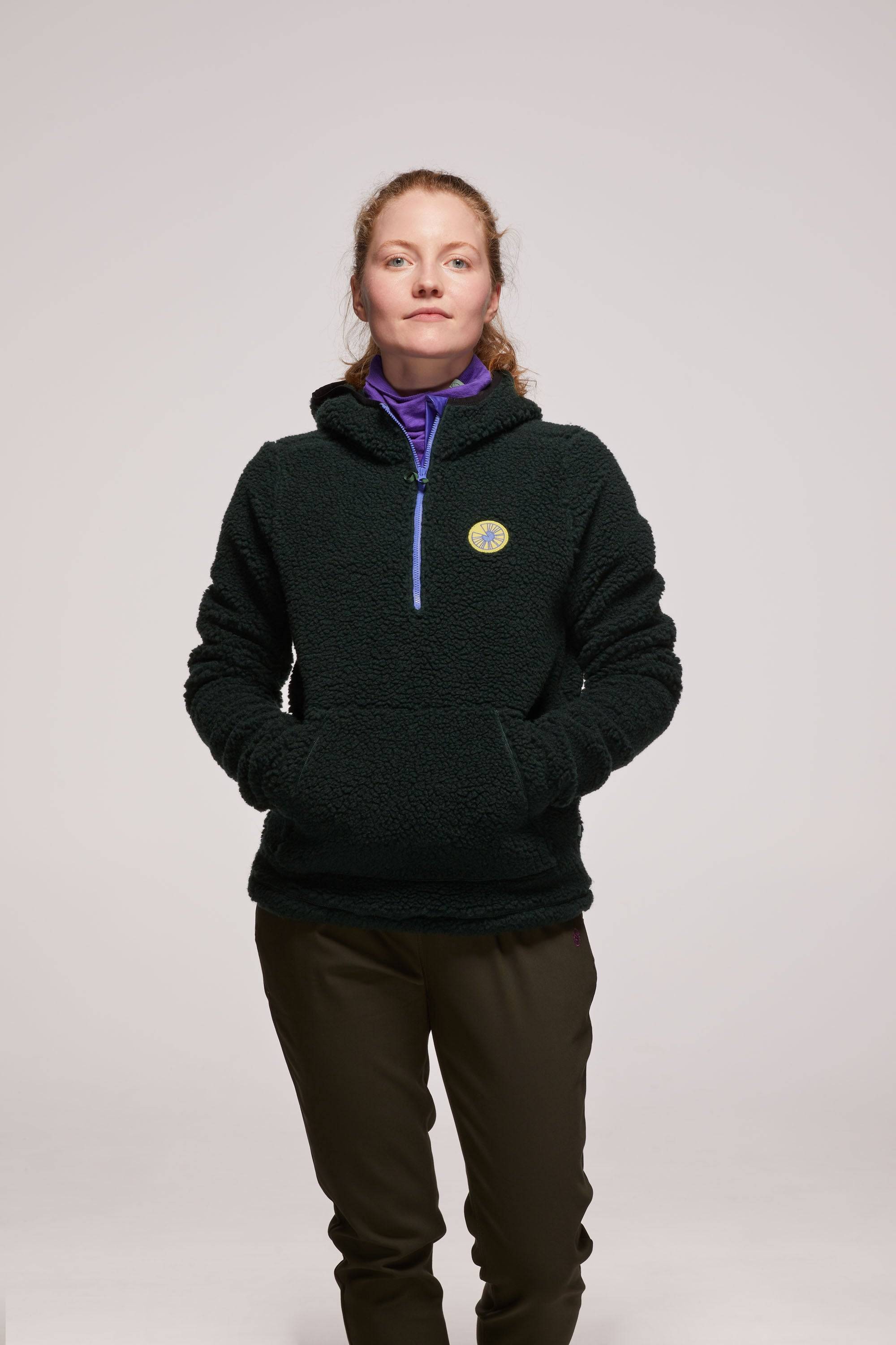 Model is wearing a size S Fleece